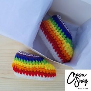 Rainbow baby bootiew